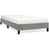 The Living Store Posteljni okvir svetlo siv 80x200 cm žamet - Posteljni Okvir, (21490608) | Shoptok.si