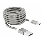 NEZNANO 1.5m kabel microUSB SBOX srebrni USB-10315W, (20410205) | Shoptok.si