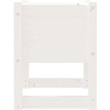vidaXL Visoka greda bela 40x40x52,5 cm trdna borovina | Shoptok.si