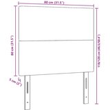 Uzglavlje Svijetlo siva 80 cm Kordura tekstil | shoptok.hr