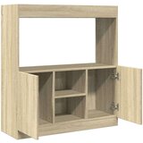 vidaXL Visoka komoda boja hrasta sonome 92x33x100 cm konstruirano drvo | shoptok.hr