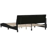  Okvir kreveta bez madraca Hanko crni 180x200 cm od tkanine | shoptok.hr