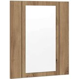 vidaXL LED kupaonski ormarić s ogledalom boja hrasta 40x12x45cm drveni | shoptok.hr