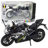 Sportski motocikl metalna svjetla zvuk crna 250 sr 1:12
