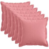  Jastuk s jastukom HOUTEN 6 kom. Ružičasta Umjetni lan - Ružičasta 50 x 50 cm 6 | shoptok.hr