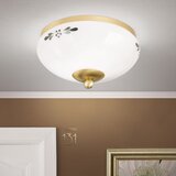 Orion stropno svetlo landhaus 1xE27/60W/230V ø 21 cm mesing/bela/zelena | Eponuda.com