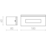 Red Design Rendl-R10439 - Spoljašnja zidna svetiljka WOOP 1xR7s/48W/230V IP54 | Eponuda.com