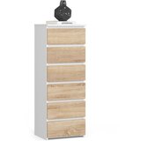 AKORD KOMODA CL6 PK BELO / SONOMA HRAST, (21703237) Cene