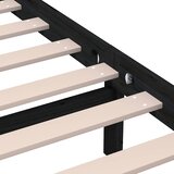  Okvir za krevet od masivne borovine crni 200 x 200 cm | Eponuda.ba