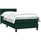 Box Spring krevet s madracem tamnozeleni 80x220 cm baršun | Eponuda.ba