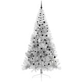  Umjetno predsvijetljeno božićno drvce Srebrno 240 cm PET | shoptok.hr
