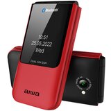 Aiwa FP-24RD mobilni telefon 6,1 cm (2.4") 91,7 g Črna, Rdeča Telefon z osnovnimi funkcijami | Shoptok.si