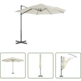  The Living Store Previsni senčnik z aluminijastim drogom 300 cm peščen - Previsni Senčnik, (21742941) Cene