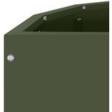  Cvetlično korito Oljčno zelena 60 x 30 x 35 cm Jeklo, (5000207701) | Shoptok.si