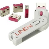 Lindy zaključavanje USB priključka USB-Lock + Key 4-dijelni komplet ružičasta uklj. 1 ključ 40450 | Eponuda.ba