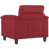  Fotelja crvena boja vina 60 cm od umjetne kože | Eponuda.com