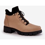 Boto Low Women's Boots Insulated Eco Leather Beige Erisabelle | Shoptok.si