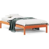 The Living Store Izvlečna postelja brez vzmetnice vošč. rjava 90x190 cm borovina - Dnevna Postelja, (21508897) | Shoptok.si