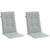  Jastuci za stolice 2 kom svjetlosivi 120 x 50 x 4 cm od tkanine | shoptok.hr
