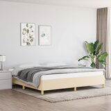 The Living Store Posteljni okvir brez vzmetnice krem 200x200 cm blago - Posteljni Okvir, (21525779) Cene