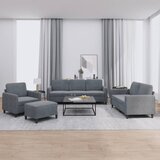 vidaXL 4-dijelni set sofa tamnosivi baršunasti Cijene