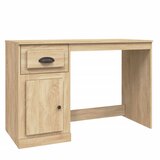 Maison Chic Pisalna miza - Računalniška miza s predalom sonoma hrast 115x50x75cm inženirski les, (22080032) | Shoptok.si
