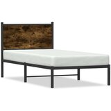 Metalni okvir kreveta s uzglavljem boja hrasta 90 x 200 cm | shoptok.hr