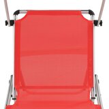 Sklopiva ležaljka s krovom od aluminija i tekstilena crvena | shoptok.hr