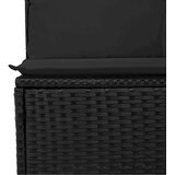  4-dijelni set vrtnih sofa od poliratana s jastucima crni | shoptok.hr