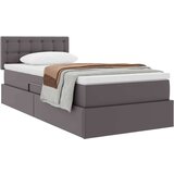  Postelja s shranjevanjem Siva 90 x 190 cm Umjetno usnje, (5000100907) | Shoptok.si