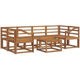  Set vanjskih sofa 7 kom. Prirodna Čvrsto drvo akacije | shoptok.hr