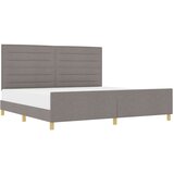  Postelja Taupe 200x200 cm Tkanina, (22052740) | Shoptok.si