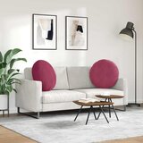  Jastučići za sjedenje 2 pcs Vinska crvena Ø 80 x 29 cm Baršun | Eponuda.ba