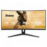 Iiyama 34" UW VA-panel, Curved Gaming 1500R,G-Master Gold Phoenix, 3440x1440-240Hz (21:9),0,4ms (MPRT),500cdm HDR400,FreeSync Premium,Speakers,2xHDMI (2.1) VRR/ALLM,2xDisplayPort, USB-C DOCK (LAN/KVM/95W PD),USB 2x3,2+1xC, PIP/PBP,13cm Height Adj. Stand | ePonuda.com