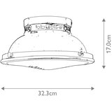  hinkley hk-amelia-f-m-cm - plafonsko svetlo amelia 2xE27/40W/230V sjajni hrom | Eponuda.com