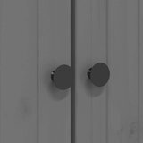 vidaXL Knjižna omara BODO siva 80x40x172 cm trdna borovina | Shoptok.si