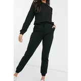 K&H TWENTY-ONE Women's Black Cotton Pajamas Set