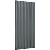 Krovni paneli 36 kom pocinčani čelik antracit 80 x 36 cm | shoptok.hr