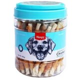 WANPY Chicken Jerky & Rawhide Twists Jar 400g | ePonuda.com