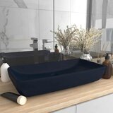  Luksuzni pravokutni umivaonik mat tamnoplavi 71x38 cm keramički | shoptok.hr