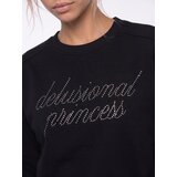 Sinsay Crewneck dukserica od pamuka s dekorativnom aplikacijom Slike
