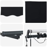  Tkanina za tende s Crna 400 × 300 cm Poliester | shoptok.hr