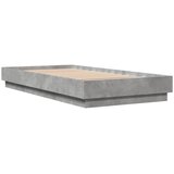  Okvir kreveta s LED svjetlima siva boja betona 75 x 190 cm | shoptok.hr