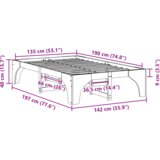  Posteljni okvir s shranjevanjem Rjava 135 x 190 cm Borovo les, (5000123686) | Shoptok.si