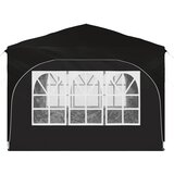  Rastezljivi šator za zabave 290 x 290 x 245 cm Crna | shoptok.hr