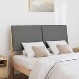  Tapecirani uzglavlje Tamno siva 135 cm Čvrsto borovo drvo | shoptok.hr