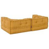  Modularna sofa s 2 sjedišta žuta 140x70x36 tkanina - Žuta Niska kutna sofa | shoptok.hr