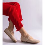 Gemre Beige matte finish ballet flats Longhola | Shoptok.si