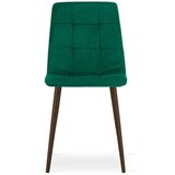 KARA stolica - zeleni baršun / noge od oraha x 4 | shoptok.hr