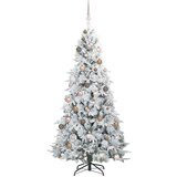 vidaXL Umetno Zložljivo Božično Drevo Zelena 210 cm PE in PVC | Shoptok.si